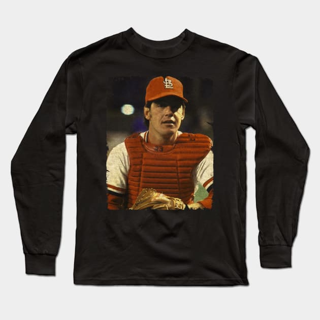 Ted Simmons in St. Louis Cardinals Long Sleeve T-Shirt by PESTA PORA